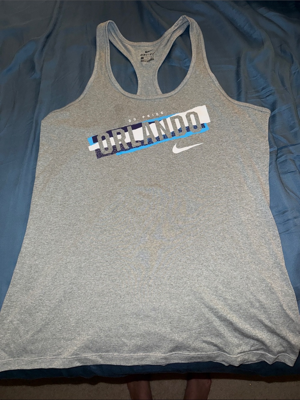 Nike Women’s Gray Orlando Pride Dri-FIT Racerback Tank